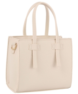 Fashion Boxy Satchel Crossbody Bag JY-0435-M  BEIGE